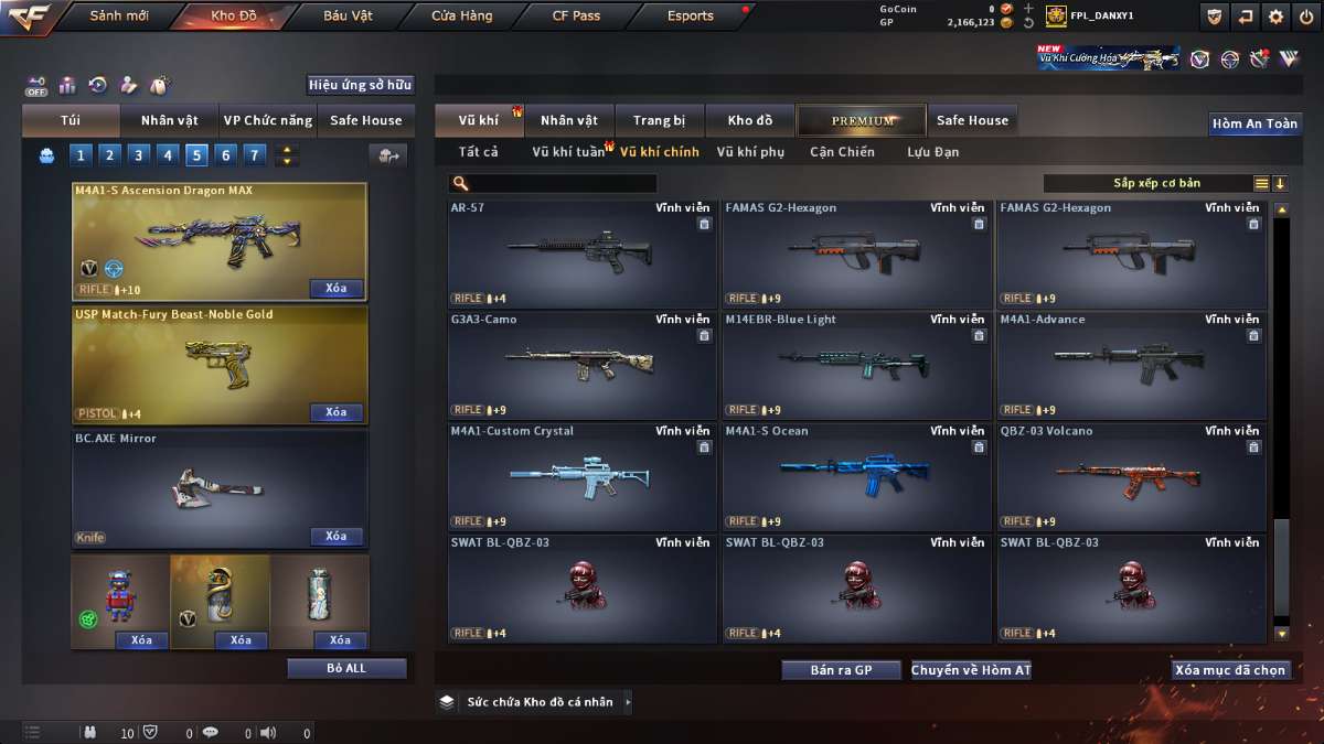 shop acc cf uy tin gia re